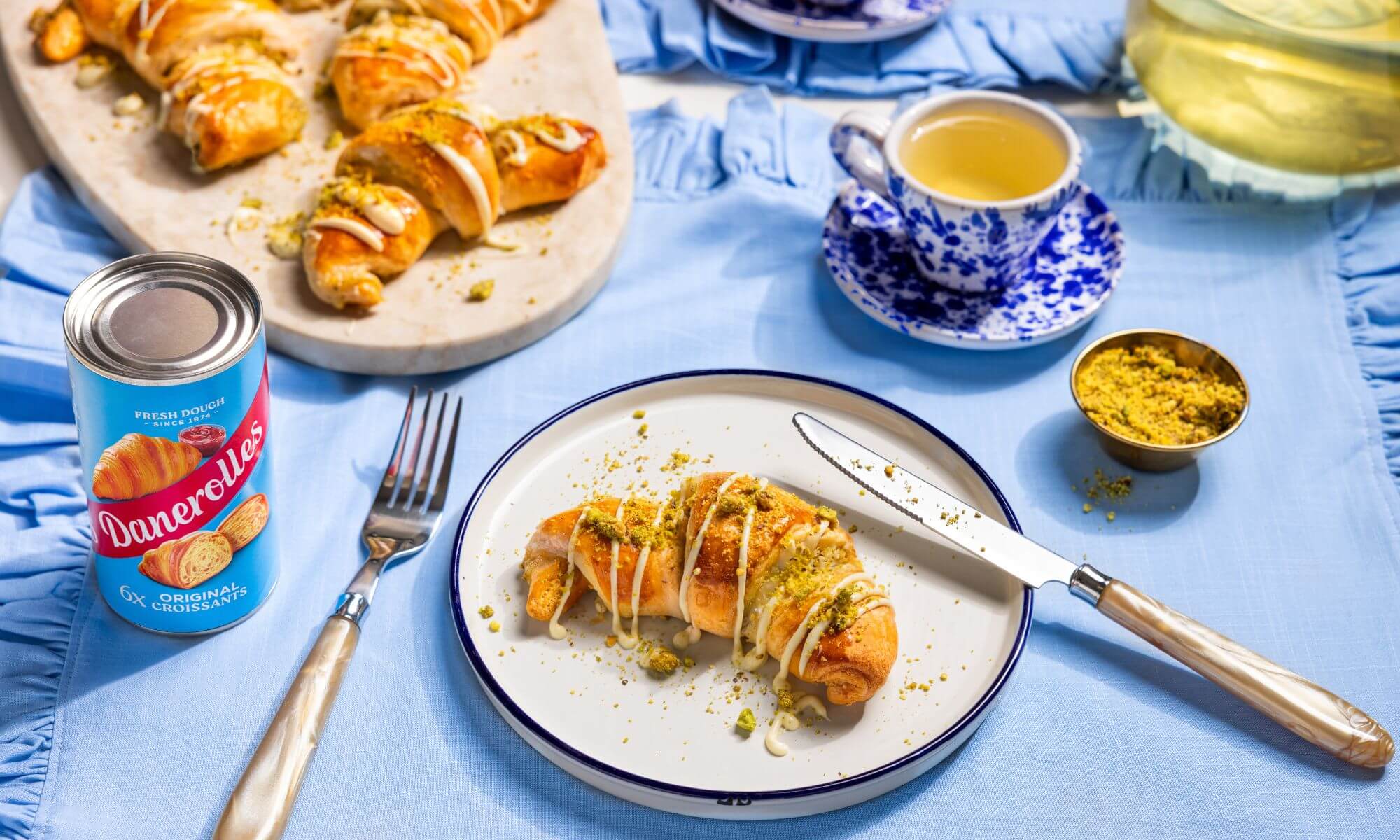 Croissant pistache et chocolat blanc